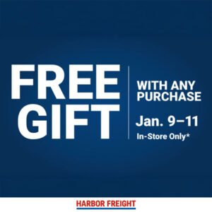 Promotion: Harbor Freight offers free gift with qualified purchase while supplies last